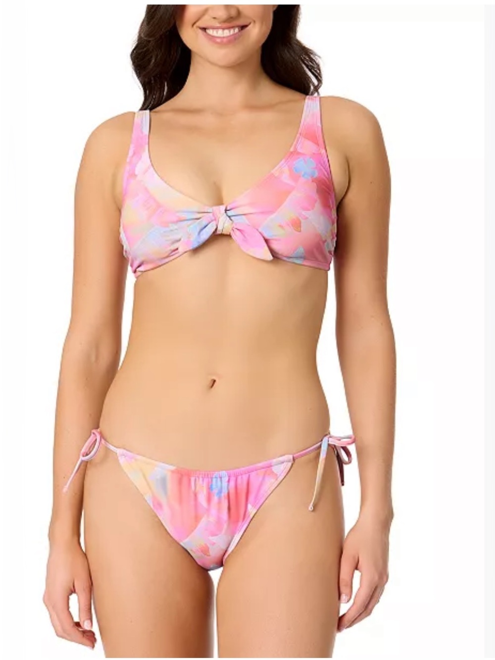 Salt + Cove Bikini Bottom NWT Sunset Palms Tropical Tie‑Side Swim Bottom Size XL